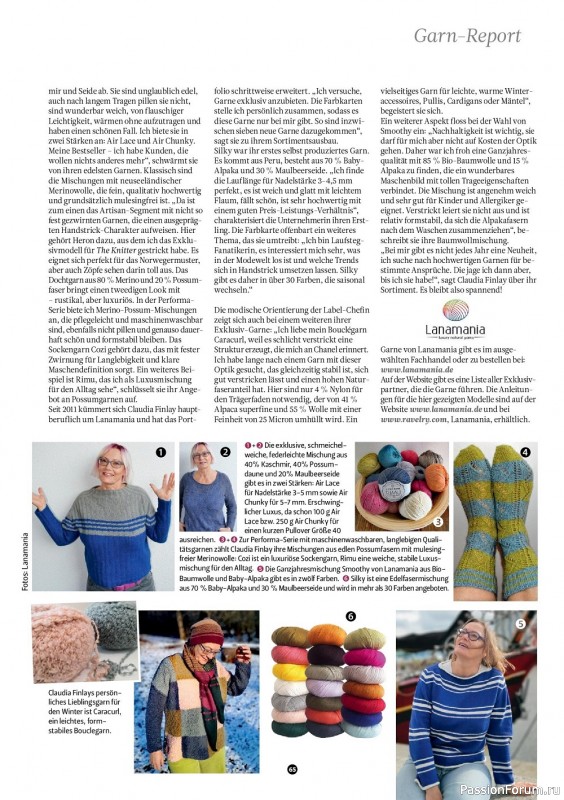 Вязаные модели крючком в журнале «The Knitter Germany №61 2022 »