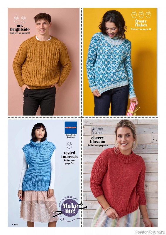 Вязаные проекты спицами в журнале «Better Homes and Gardens Specials - Knit & Crochet 2025»
