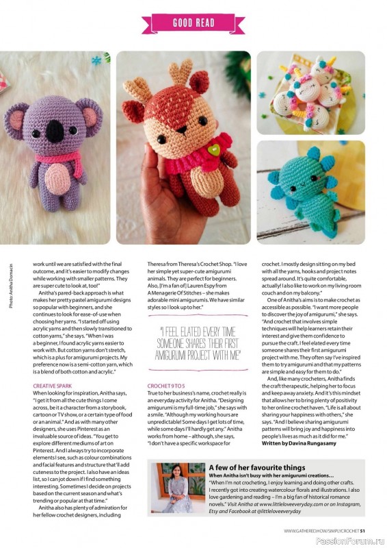Вязаные проекты крючком в журнале «Simply Crochet №130 2022»