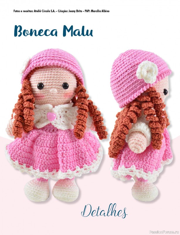 Вязаные проекты крючком в журнале «Mega Artesanato Ed.118 Amigurumis»