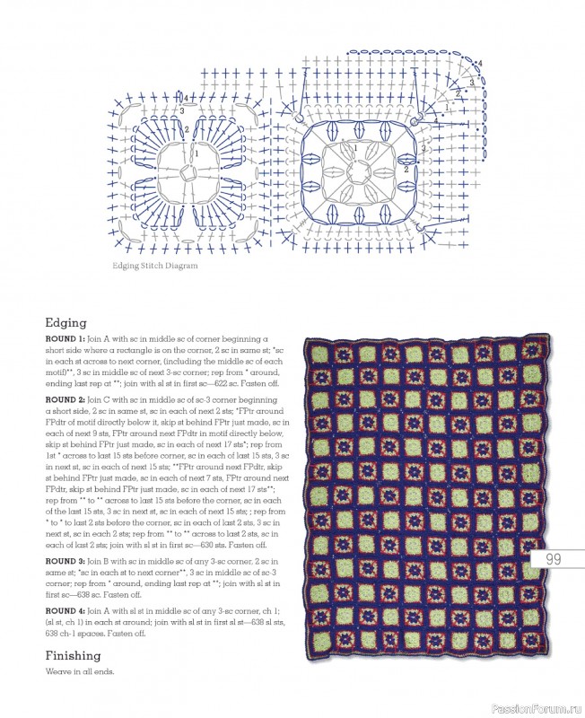 Вязаные проекты в книге «Go Crochet! Afghan Design Workshop».