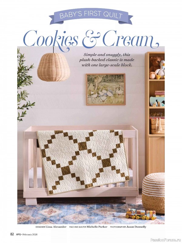 Коллекция проектов для рукодельниц в журнале «American Patchwork & Quilting №198 2025»