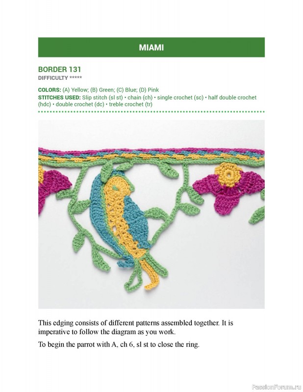 Вязаные проекты в книге &laquo;150 Crochet Borders&raquo;. Часть 3