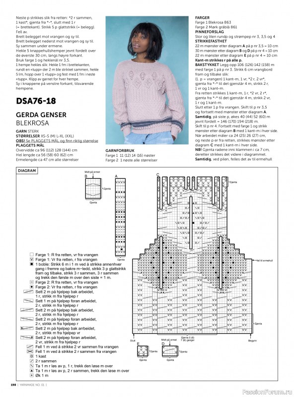 Вязаные проекты в журнале &laquo;Yarnmade №1 2018 Spring & Summer&raquo;. Продолжение