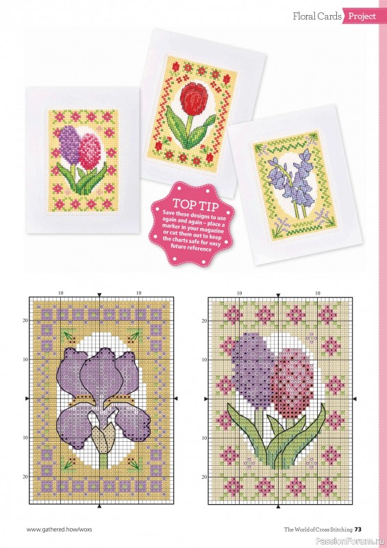 Коллекция вышивки в журнале «The World of Cross Stitching №367 2025»