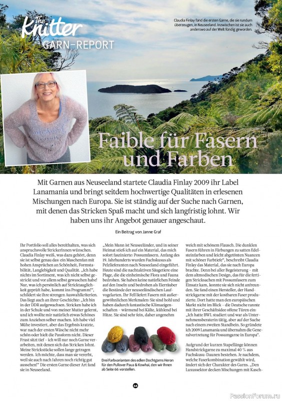 Вязаные модели крючком в журнале «The Knitter Germany №61 2022 »