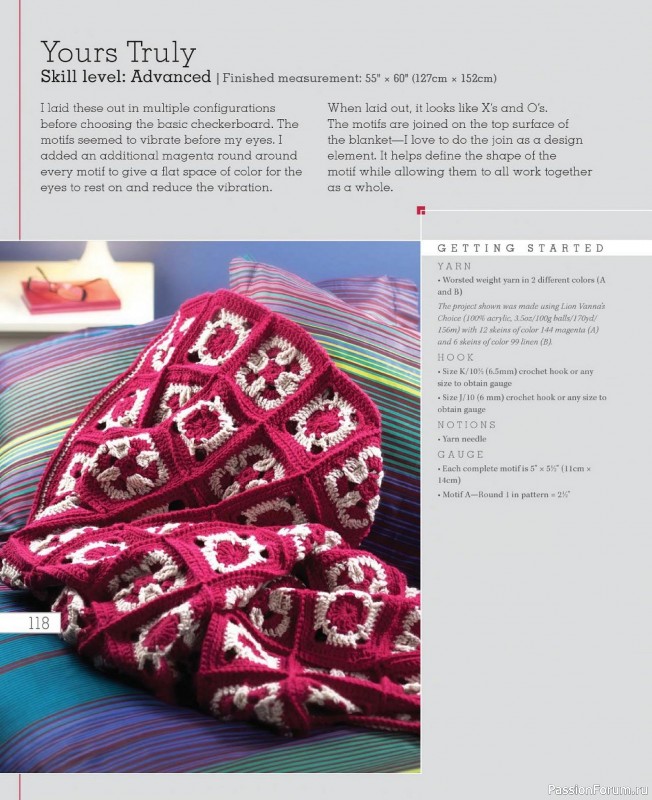 Вязаные проекты в книге «Go Crochet! Afghan Design Workshop».