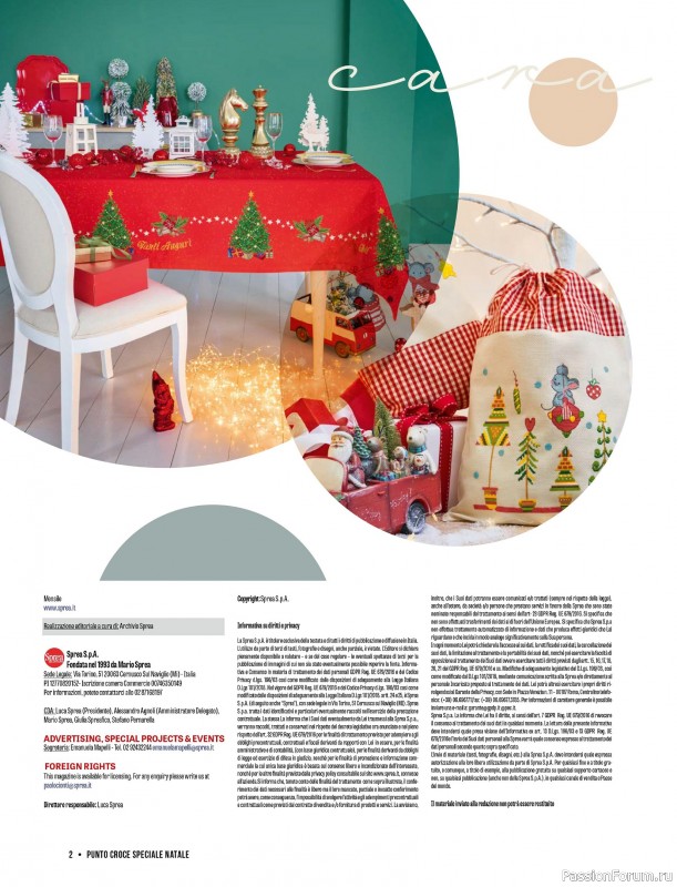 Коллекция проектов для рукодельниц в журнале «Mani di Fata Speciale Punto Croce - Natale 2025»