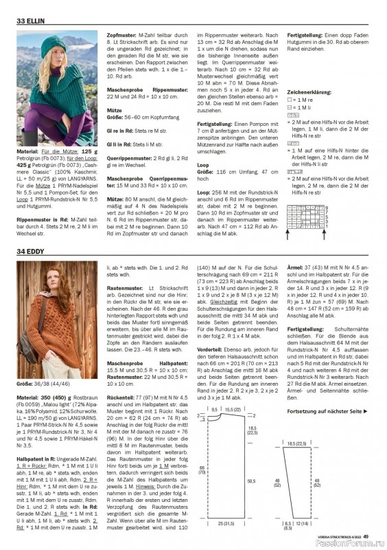 Вязаные модели в журнале «Verena Stricktrends №4 2022»