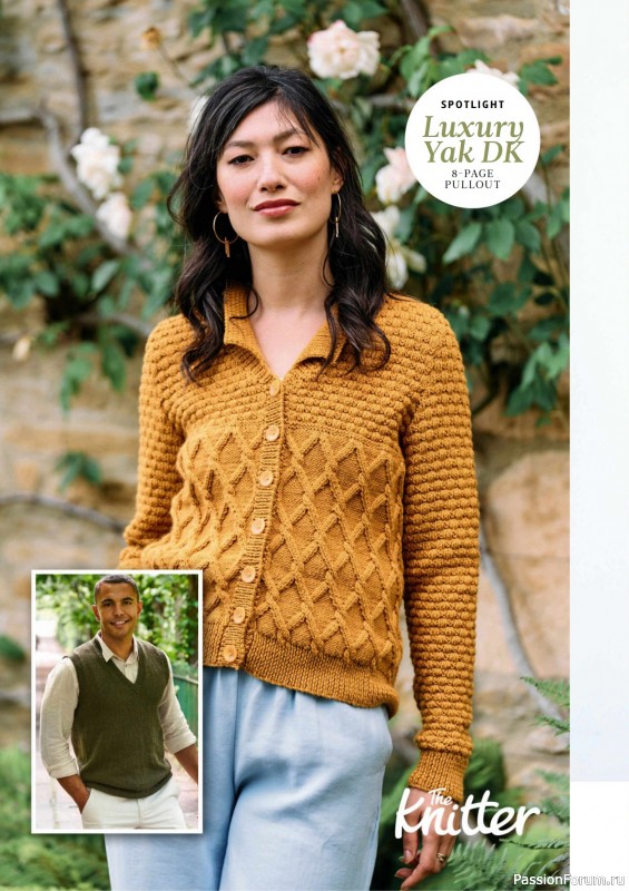 Вязаные проекты спицами в журнале «The Knitter №218 2025»