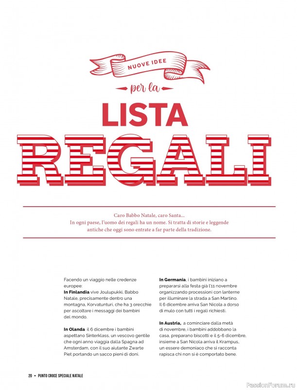 Коллекция проектов для рукодельниц в журнале «Mani di Fata Speciale Punto Croce - Natale 2025»