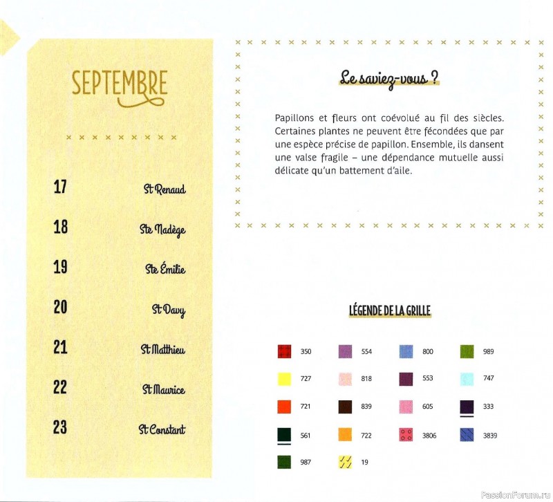 Коллекция вышивки в книге «Reves de fleurs - 2026»