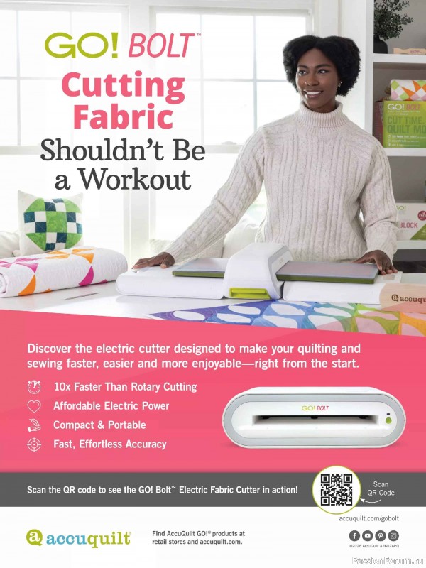 Коллекция проектов для рукодельниц в журнале «American Patchwork & Quilting №198 2025»