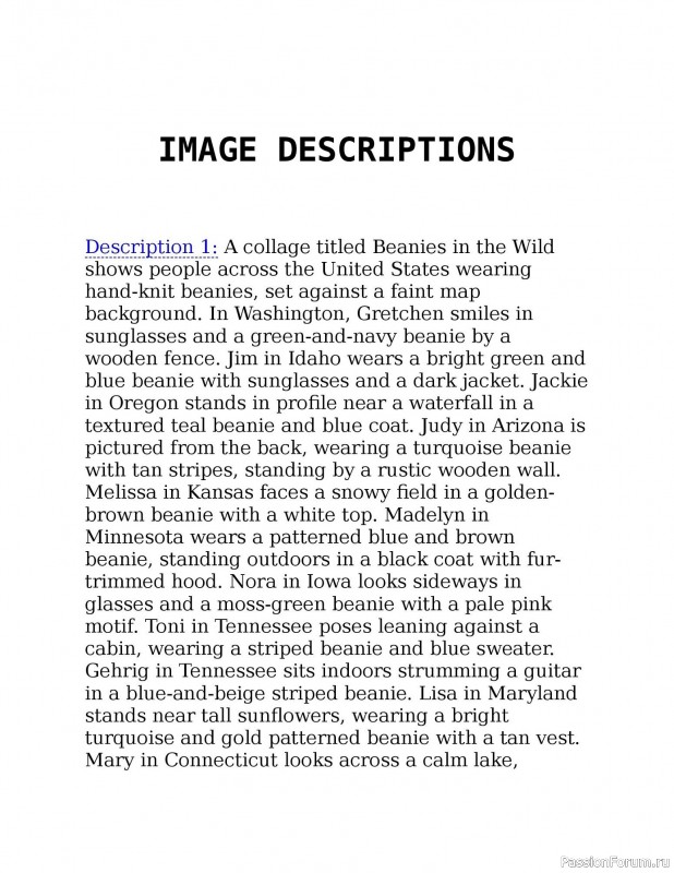 Вязаные проекты в книге «Knitting the U.S.A.». Часть 3