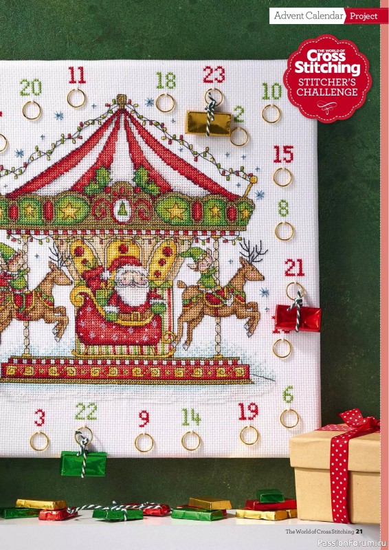 Коллекция вышивки в журнале «The World of Cross Stitching №364 2025»