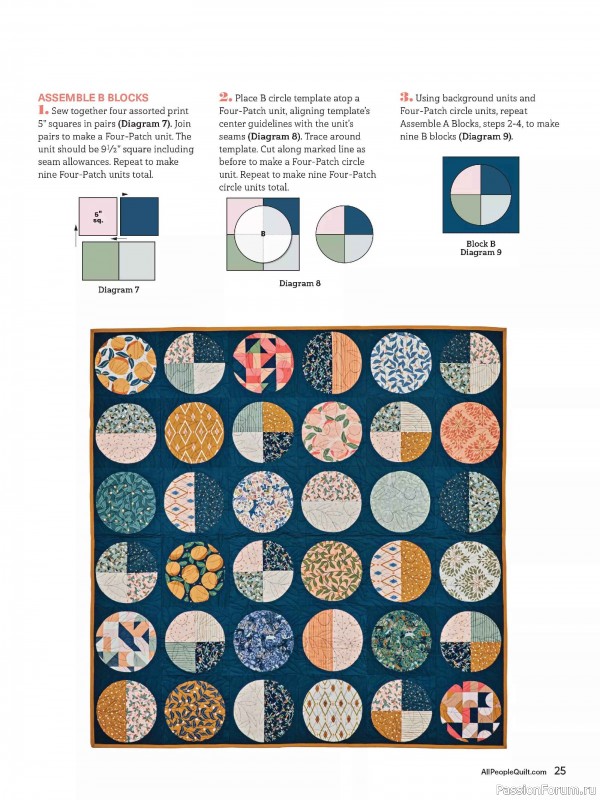 Коллекция проектов для рукодельниц в журнале «American Patchwork & Quilting №198 2025»