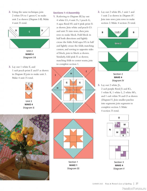Коллекция проектов для рукодельниц в журнале «Fons & Porter’s Love Of Quilting - Summer 2025»