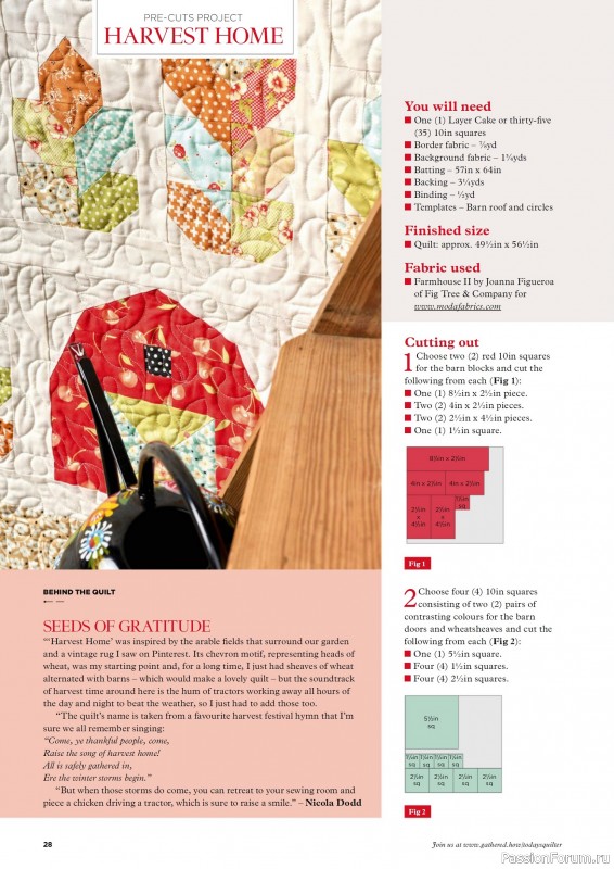 Коллекция проектов для рукодельниц в журнале «Todays Quilter №131 2025»
