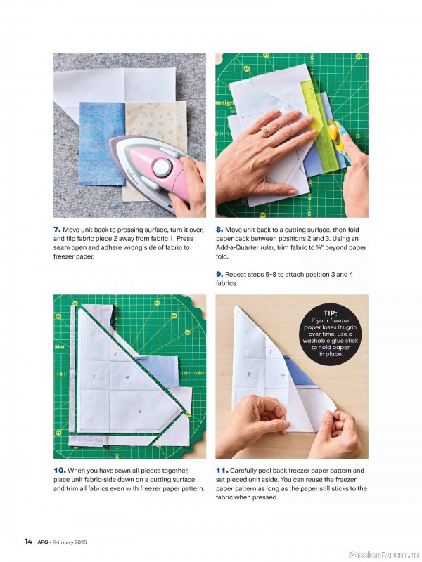 Коллекция проектов для рукодельниц в журнале «American Patchwork & Quilting №198 2025»