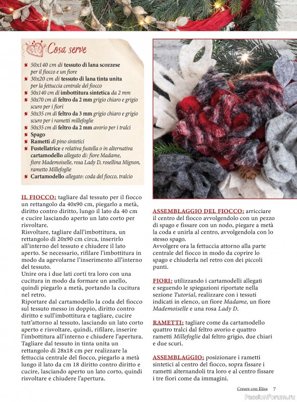 Коллекция проектов для рукодельниц в журнале «Creare Con Elisa №11 2025»
