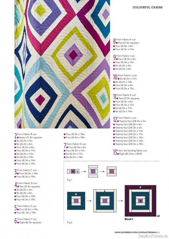 Коллекция проектов для рукодельниц в журнале «Love Patchwork & Quilting №157 2025»