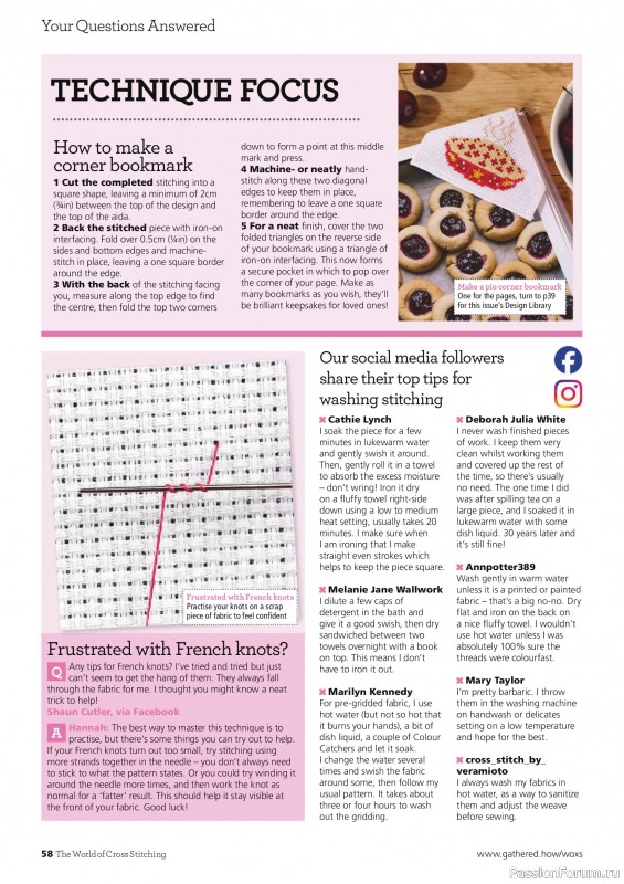 Коллекция вышивки в журнале «The World of Cross Stitching №367 2025»