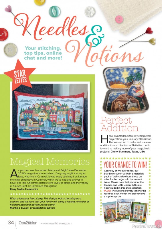Коллекция вышивки в журнале &laquo;CrossStitcher №432 2026&raquo;