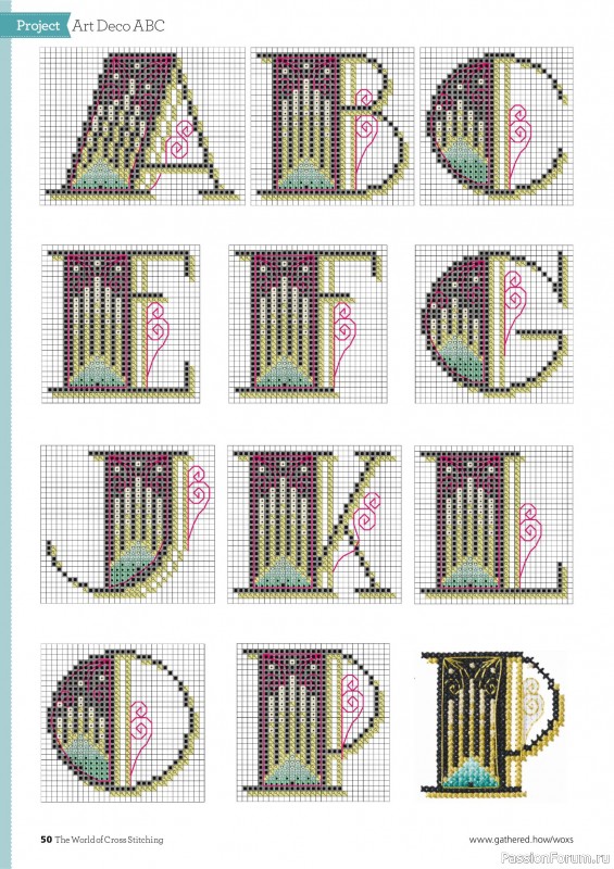 Коллекция вышивки в журнале «The World of Cross Stitching №367 2025»