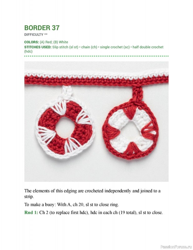 Вязаные проекты в книге &laquo;150 Crochet Borders&raquo;. Часть 1