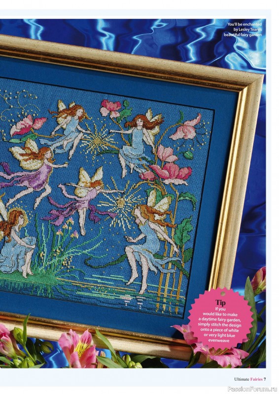 Коллекция вышивки в журнале «Ultimate CrossStitch Faries - November 2025»