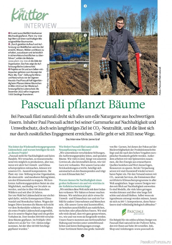 Вязаные модели крючком в журнале «The Knitter Germany №61 2022 »