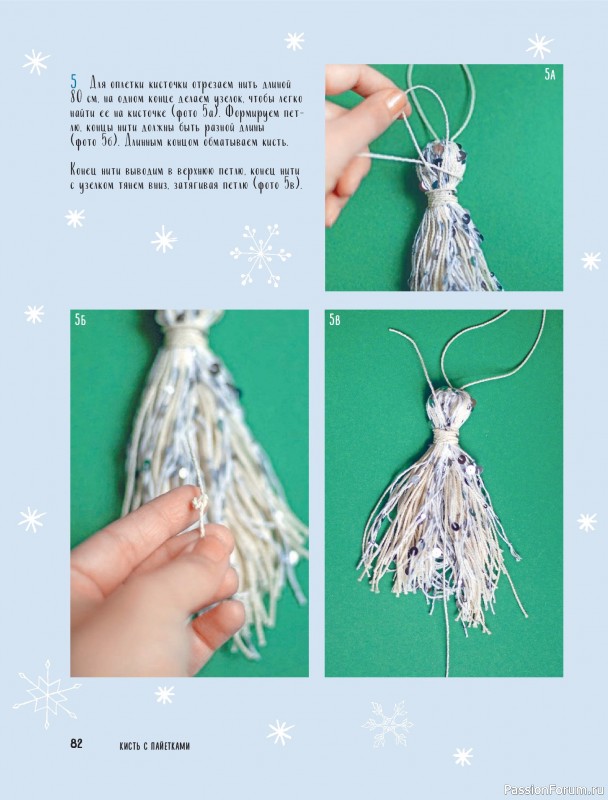 Коллекция проектов для рукодельниц в книге «Макраме на елку»
