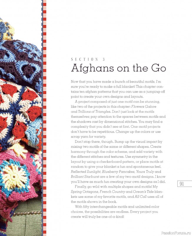 Вязаные проекты в книге «Go Crochet! Afghan Design Workshop».