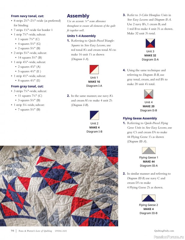 Коллекция проектов для рукодельниц в журнале «Fons & Porter’s Love of Quilting – Spring 2025»