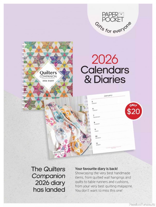 Коллекция проектов для рукодельниц в журнале &laquo;Quilters Companion №137 2026&raquo;