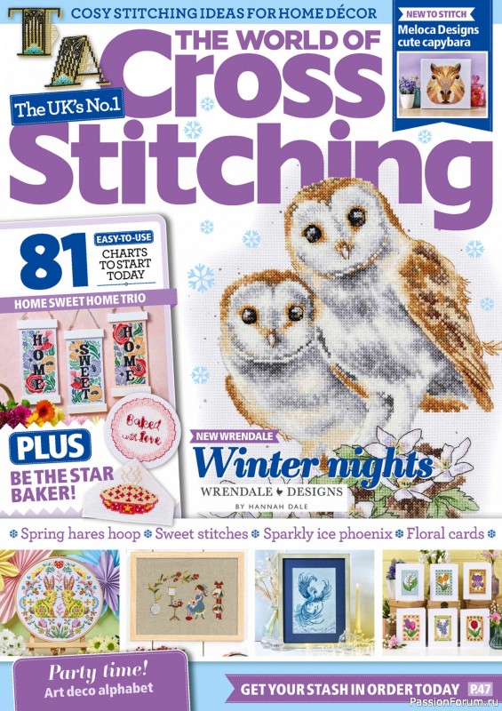 Коллекция вышивки в журнале «The World of Cross Stitching №367 2025»