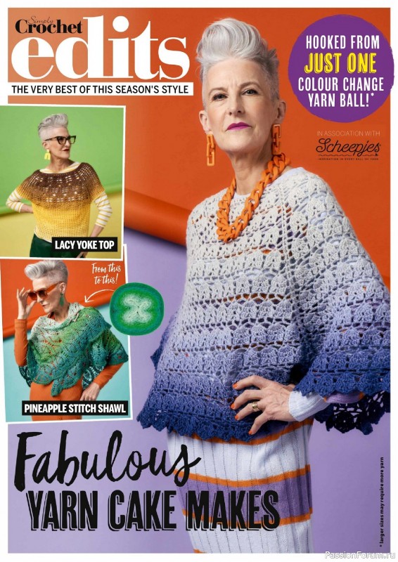 Вязаные проекты крючком в журнале «Simply Crochet №135 2023»