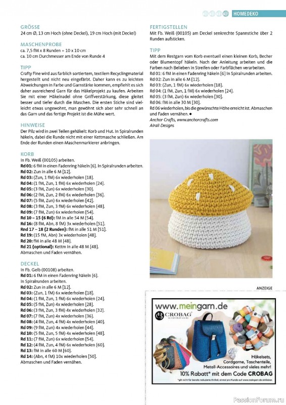 Вязаные проекты крючком в журнале «Hakeln Das MaschenMagazin №38 2023»