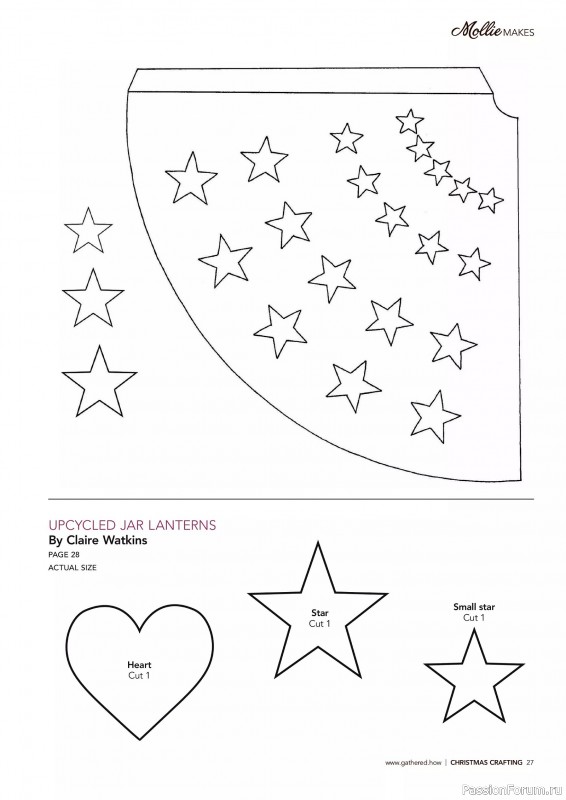 Коллекция проектов для рукодельниц в журнале «Mollie Makes - Christmas Crafting 2025»