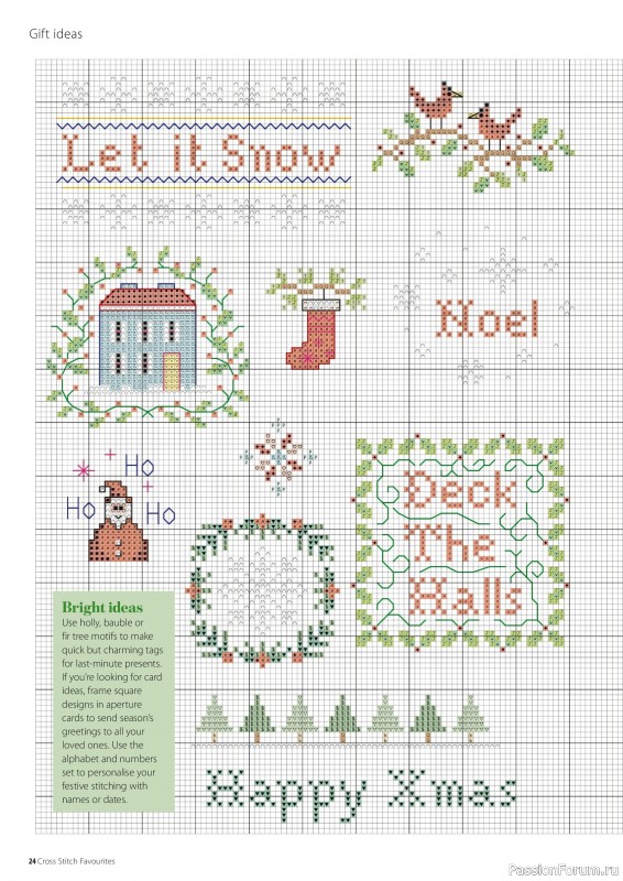 Коллекция вышивки в журнале «Cross Stitch Favourites - Christmas 2023»