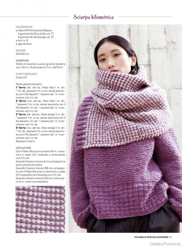 Вязаные модели в журнале «Piu Maglia Speciale Accessori №12 2025»