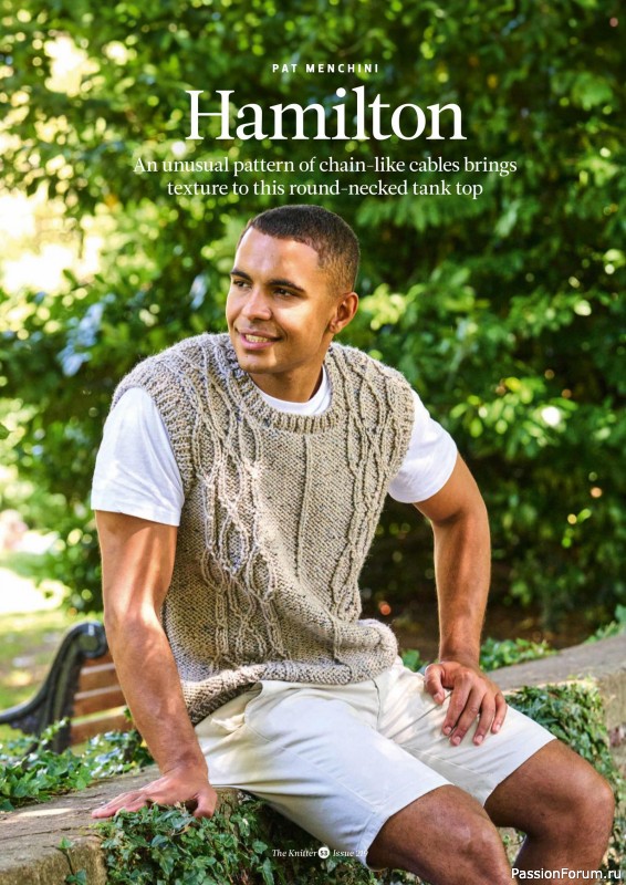 Вязаные проекты спицами в журнале «The Knitter №219 2025»