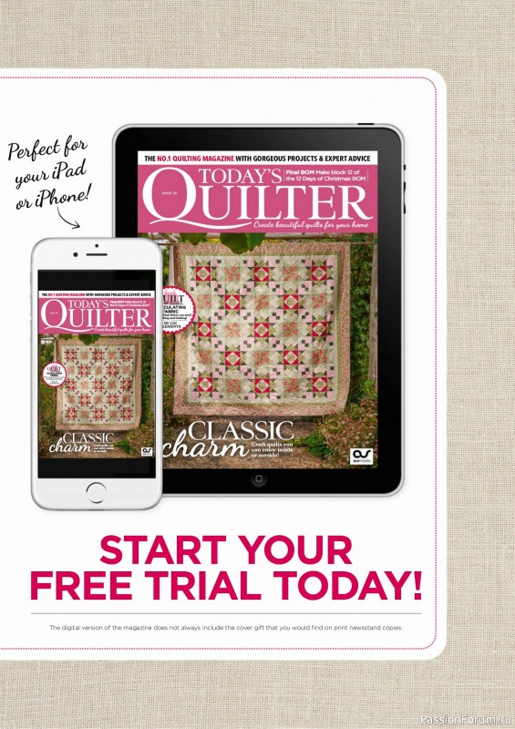 Коллекция проектов для рукодельниц в журнале «Todays Quilter №131 2025»