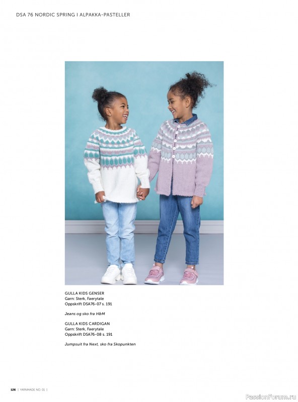 Вязаные проекты в журнале &laquo;Yarnmade №1 2018 Spring & Summer&raquo;. Продолжение