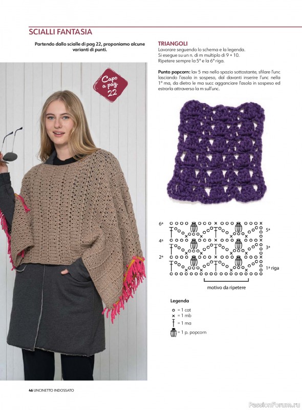 Вязаные проекты в журнале &laquo;Uncinetto Indossato №15 2026&raquo;