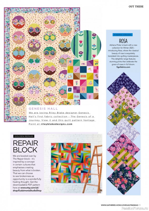 Коллекция проектов для рукодельниц в журнале «Love Patchwork & Quilting №157 2025»