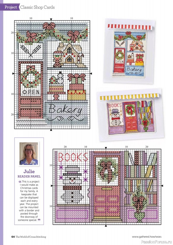 Коллекция вышивки в журнале «The World of Cross Stitching №364 2025»