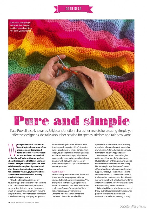 Вязаные проекты крючком в журнале «Simply Crochet №121 2022»