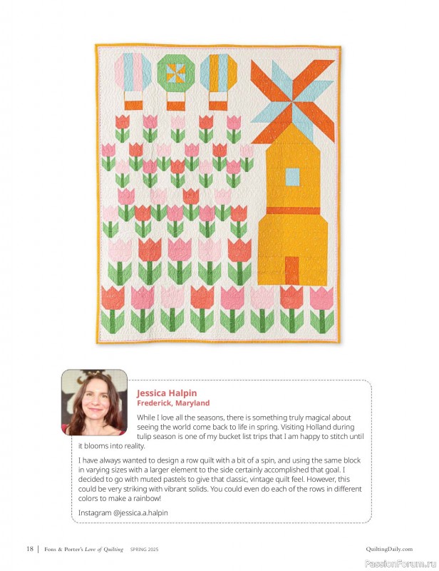 Коллекция проектов для рукодельниц в журнале «Fons & Porter’s Love of Quilting – Spring 2025»
