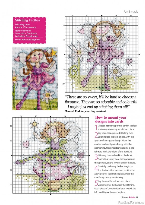 Коллекция вышивки в журнале «Ultimate CrossStitch Faries - November 2025»